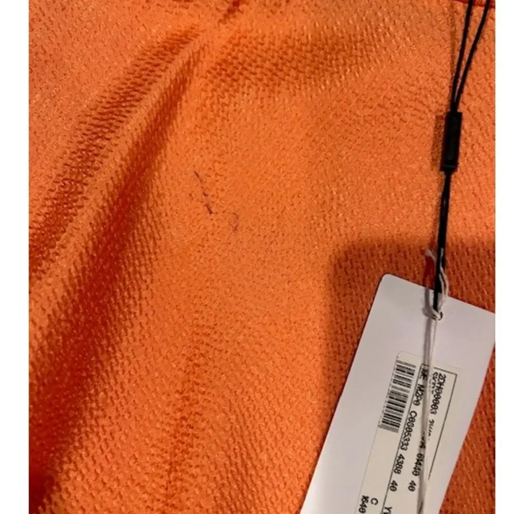 M Missoni Orange Peach Texture 100% Silk Tier Flowy Skirt Women IT 40 US Size 4